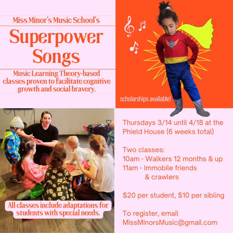 Superpower Songs! Music Learning Theory Classes with Miss Minor