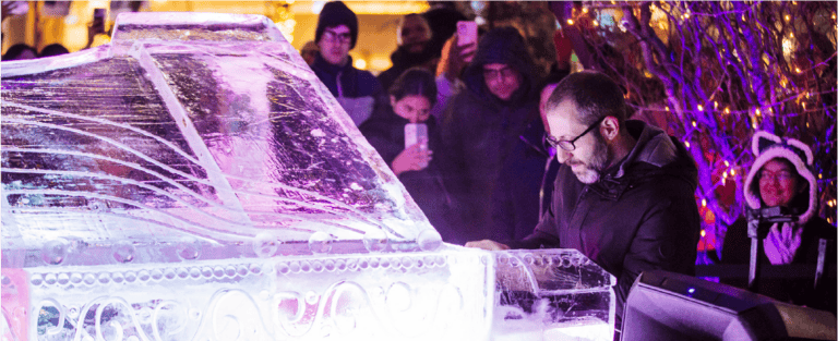 Ice Piano at Dilworth Park