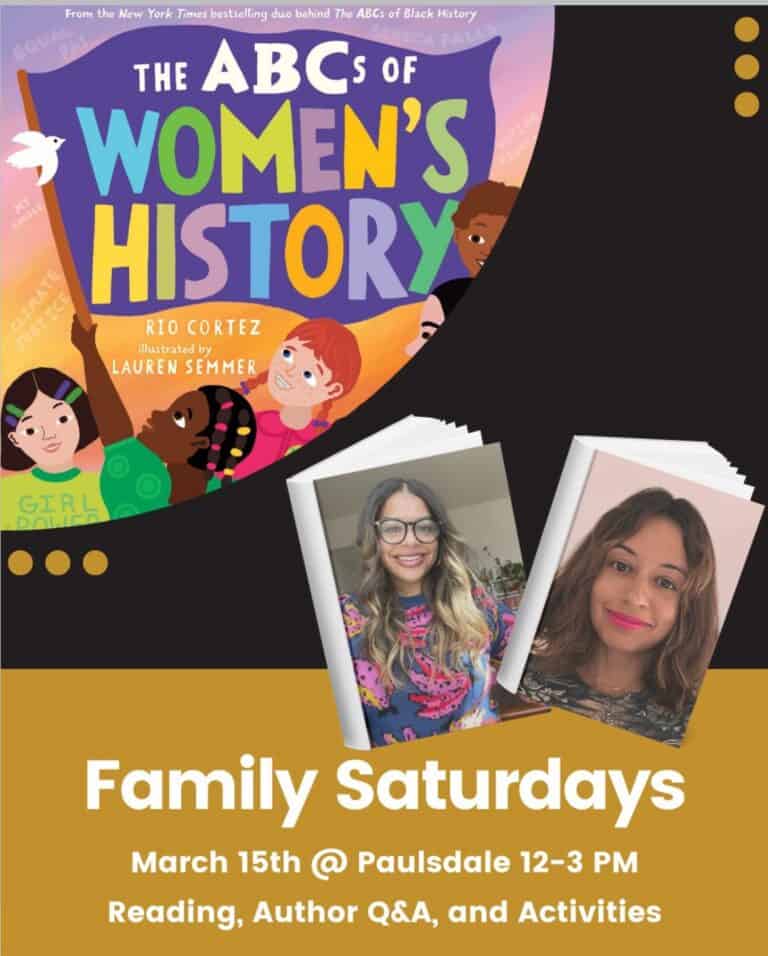 Family Saturday: The ABC’s of Women’s History