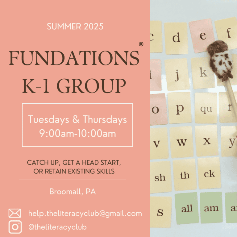 Fundations Small Group Sessions