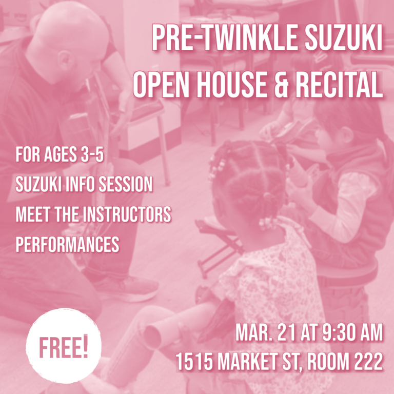 Suzuki Pre-Twinkle Music Open House & Recital
