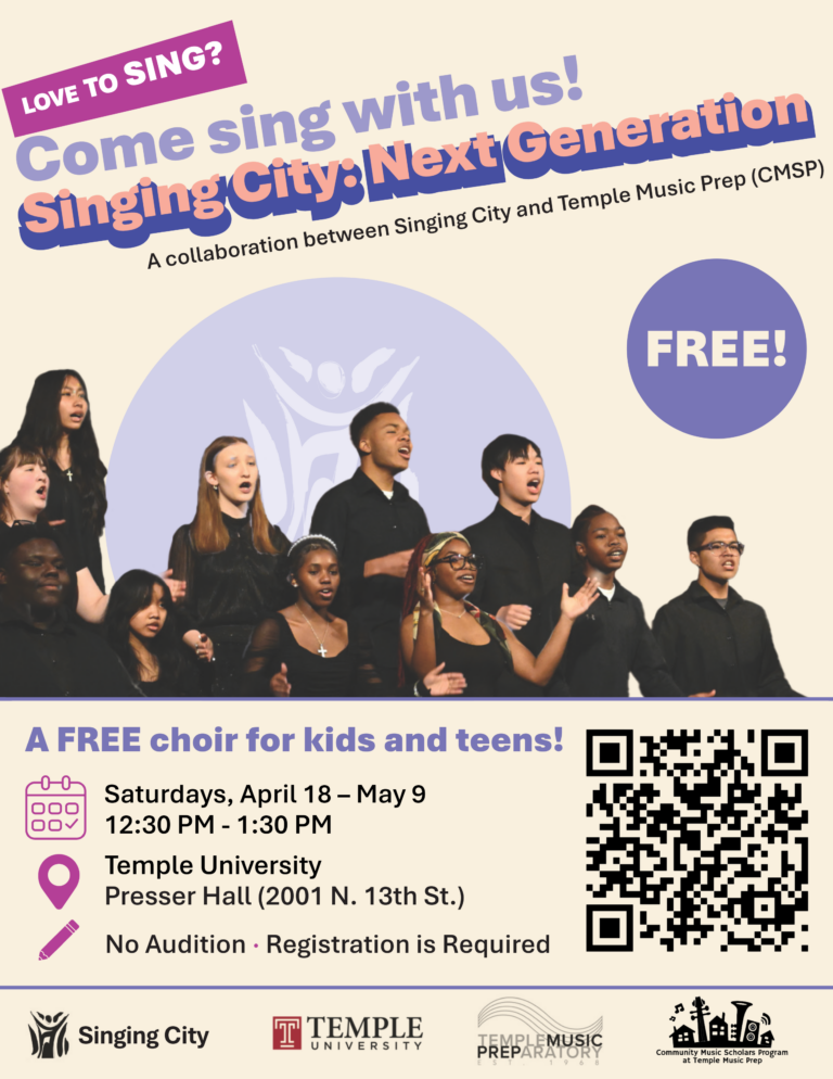FREE Youth Choir – Singing City: Next Generation