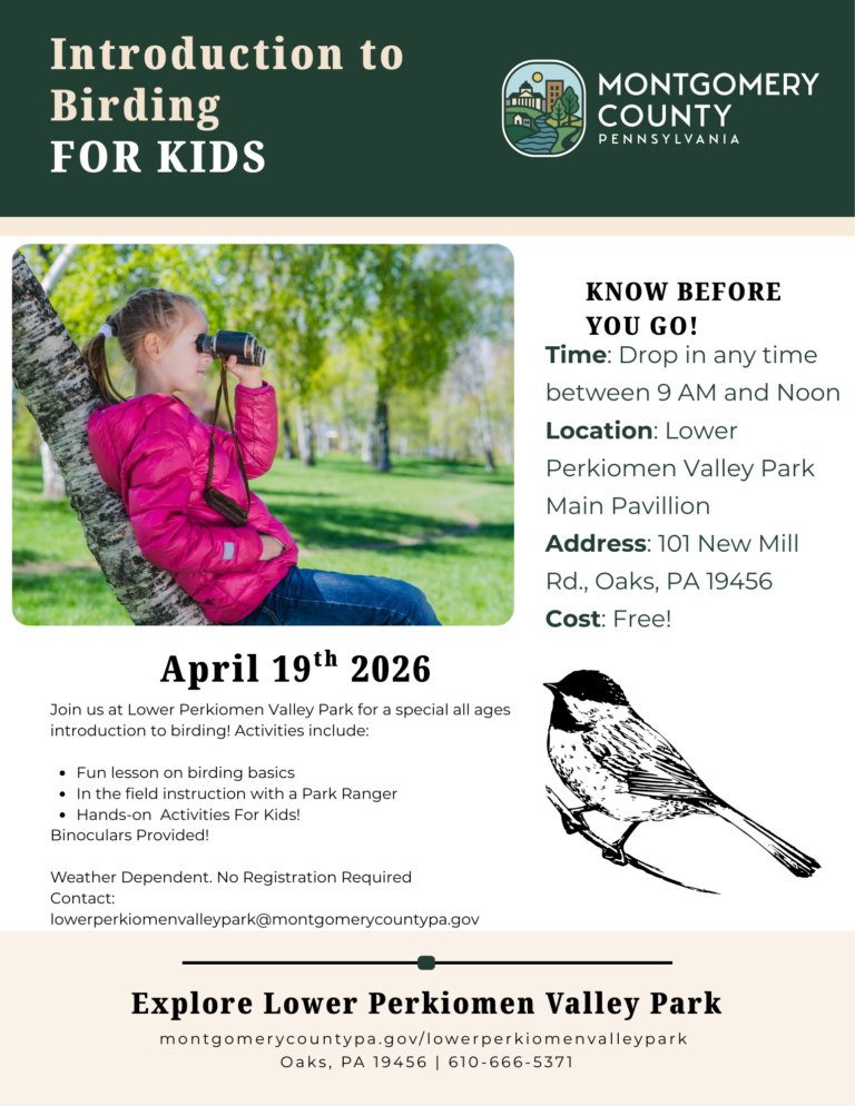 Introduction to Birding at Lower Perkiomen Valley Park