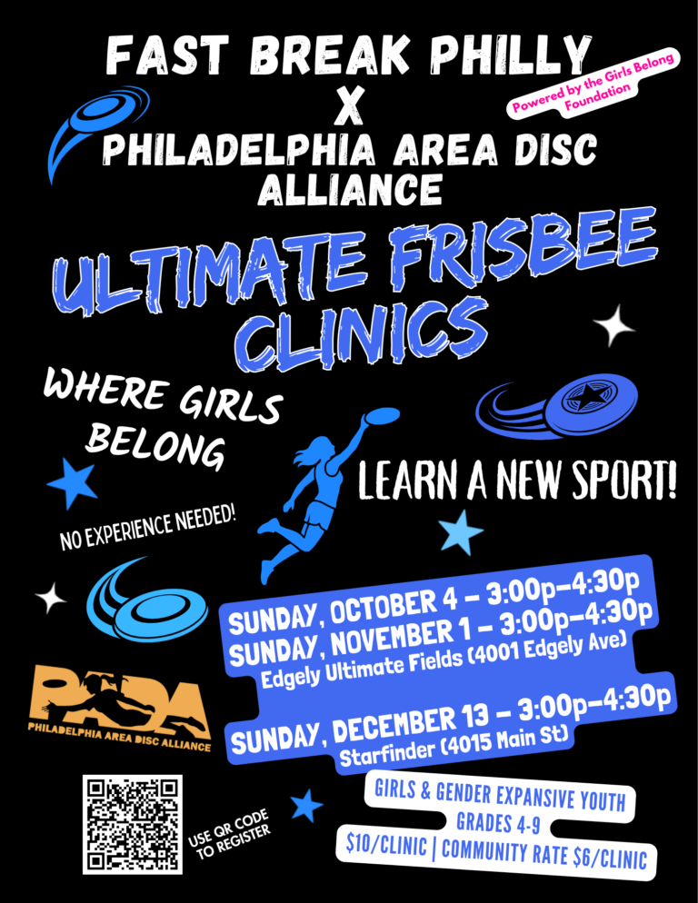 Girls+ Ultimate Frisbee Clinics